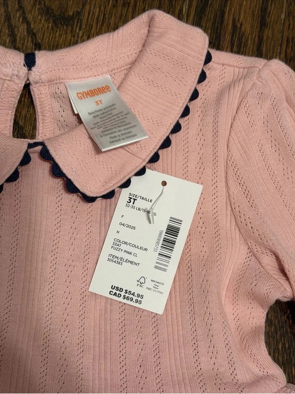 Long-Sleeve Pink Tulle Bow Kids Dress
